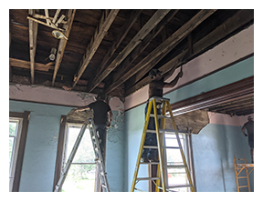 tearing out